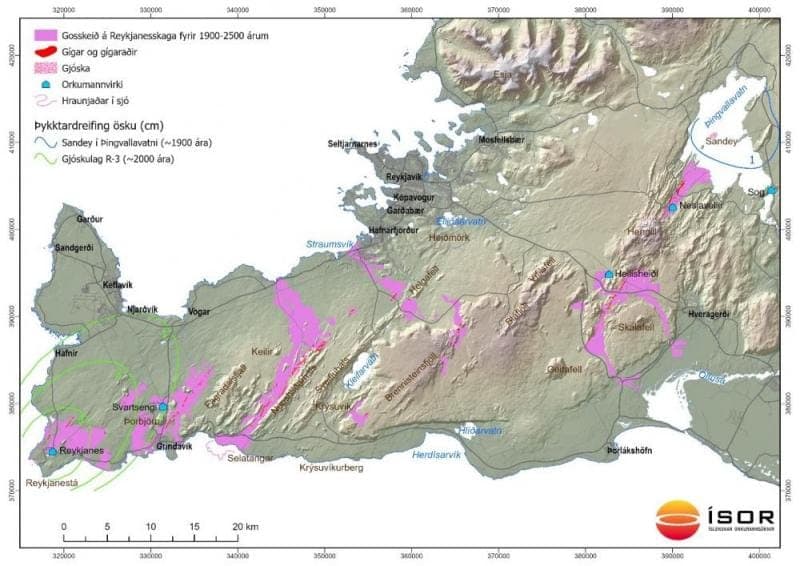 Gosskeið á Reykjanesskaga fyrir 1900-2500 árum – yfirlit